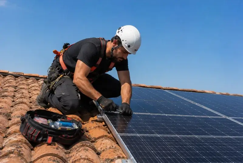 Maintenance et monitoring de panneaux solaires à Lit-et-Mixe